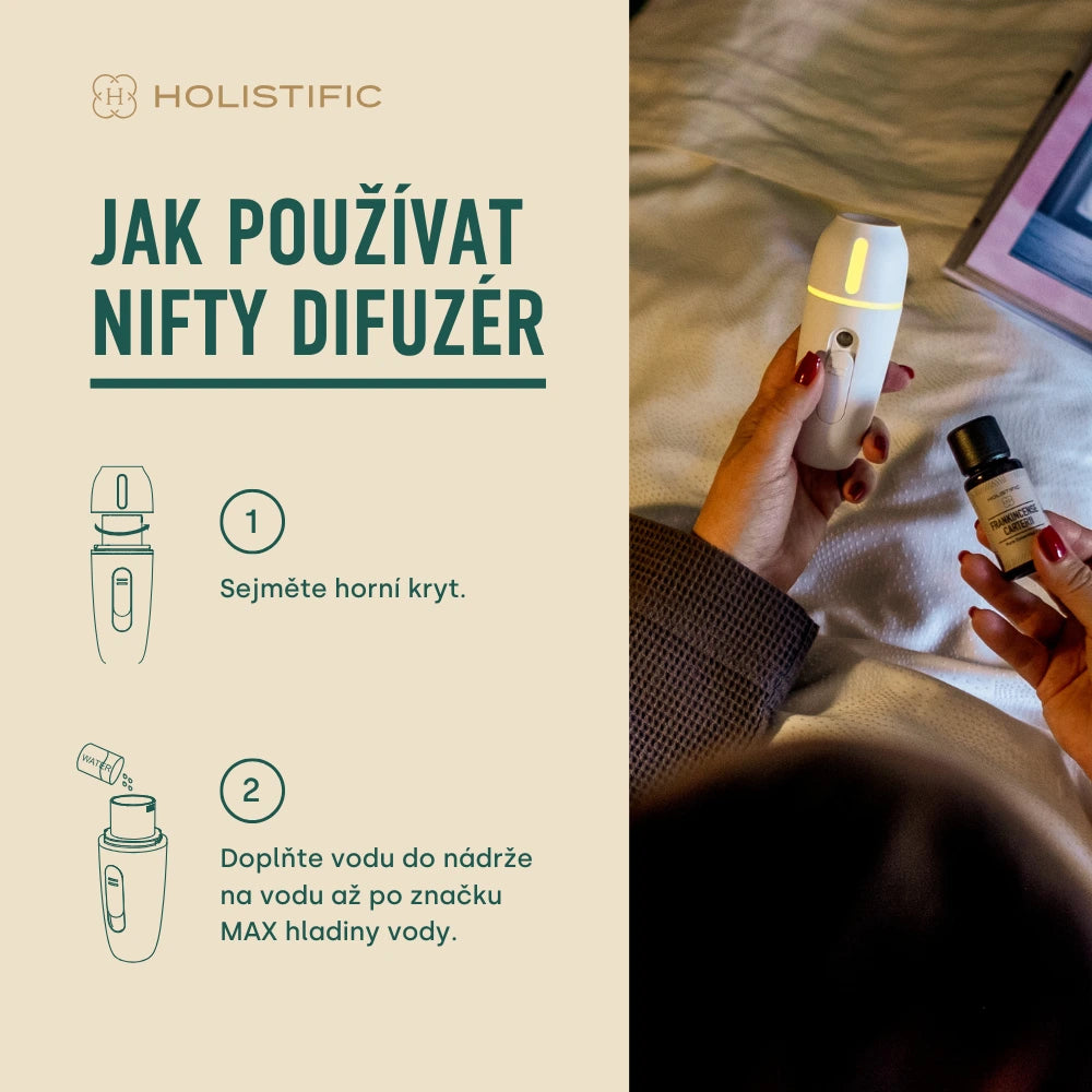 HOLISTIFIC mini přenosný difuzér Nifty.