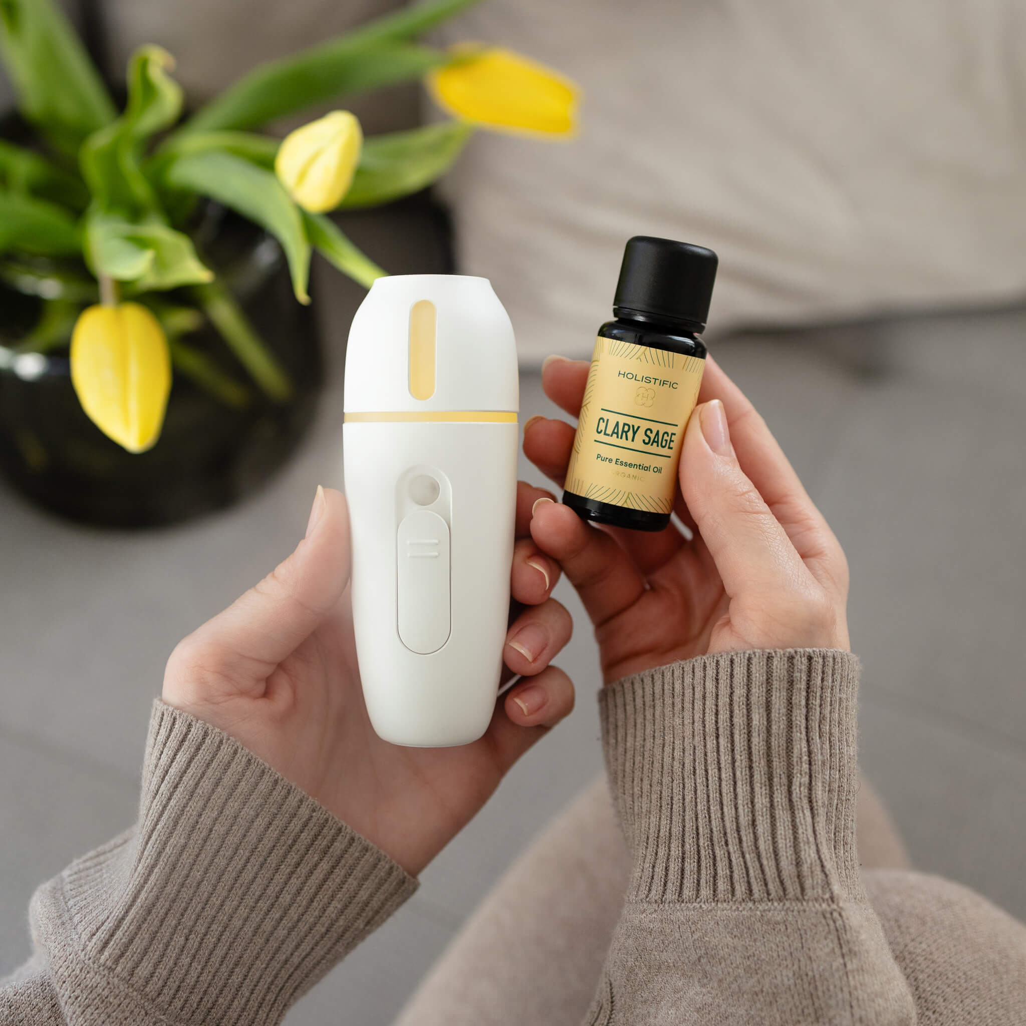 Nifty - aroma difuzér + Šalvěj muškátová 5 ml SUPER CENA - HOLISTIFIC